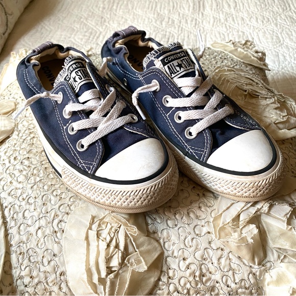 Converse Shoes - Converse Chuck Taylor All Star Blue Shoreline Slip On Elastic Heel Sz 7.5 Womens